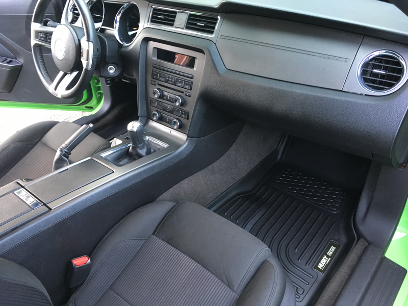 Just added the husky liners, the old floor mats were worn out